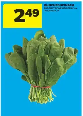 Real Canadian Superstore BUNCHED SPINACH offer