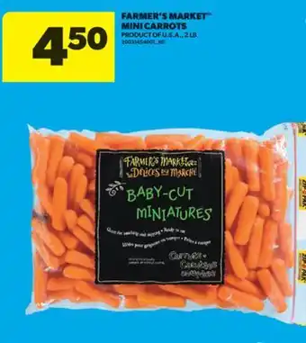 Real Canadian Superstore FARMER'S MARKET MINI CARROTS, 2 LB KG offer