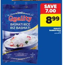 Real Canadian Superstore QUALITY BASMATI RICE, 8 LB offer