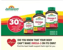 Real Canadian Superstore JAMIESON OMEGA SUPPLEMENTS offer