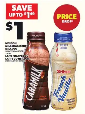 Independent Grocer NEILSON MILKSHAKES OR MILK2GO, 310 ML offer