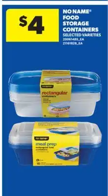 Real Canadian Superstore NO NAME FOOD STORAGE CONTAINERS offer