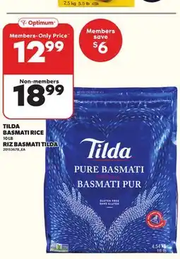 Independent Grocer TILDA BASMATI RICE, 10 LB offer