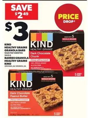 Independent Grocer KIND HEALTHY GRAINS GRANOLA BARS, 5X35 G offer