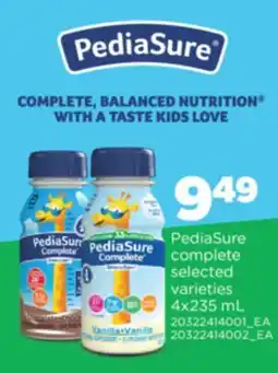 Real Canadian Superstore PEDIASURE COMPLETE, 4X235 ML offer