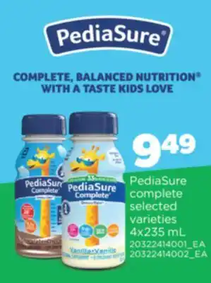 Real Canadian Superstore PEDIASURE COMPLETE, 4X235 ML offer