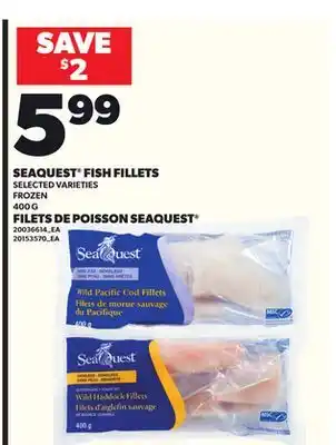 Independent Grocer SEAQUEST FISH FILLETS, 400 G offer