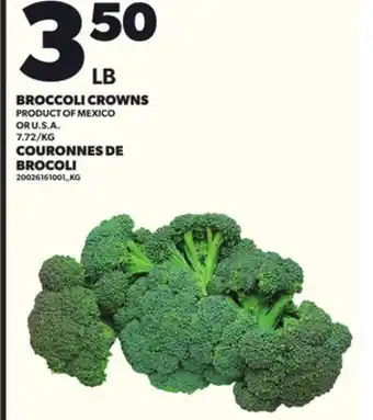 Independent Grocer BROCCOLI CROWNS offer