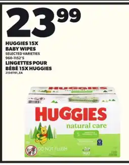 Independent Grocer HUGGIES 15X BABY WIPES, 960-1152'S offer