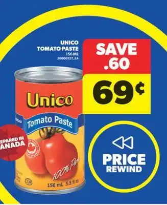 Real Canadian Superstore UNICO TOMATO PASTE, 156 ML offer