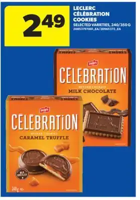 Real Canadian Superstore LECLERC CÉLÉBRATION COOKIES, 240/350 G offer