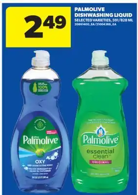 Real Canadian Superstore PALMOLIVE DISHWASHING LIQUID, 591/828 ML offer