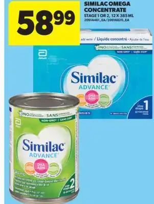 Real Canadian Superstore SIMILAC OMEGA CONCENTRATE, 12 X 385 ML offer