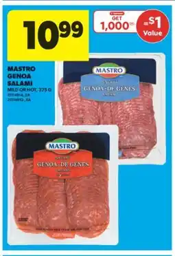 Real Canadian Superstore MASTRO GENOA SALAMI, 375 G offer