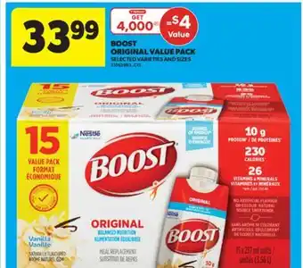 Real Canadian Superstore BOOST ORIGINAL VALUE PACK offer