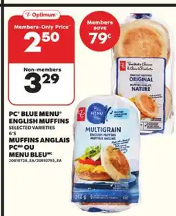 Independent Grocer PC BLUE MENU ENGLISH MUFFINS, 6'S offer