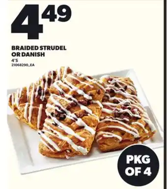 Independent Grocer BRAIDED STRUDEL OR DANISH, 4'S offer