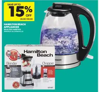 Real Canadian Superstore HAMILTON BEACH APPLIANCES offer