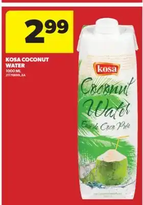 Real Canadian Superstore KOSA COCONUT WATER, 1000 ML offer