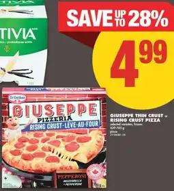 No Frills GIUSEPPE THIN CRUST or RISING CRUST PIZZA offer