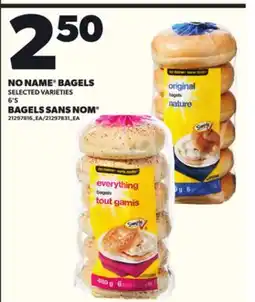 Independent Grocer NO NAME BAGELS, 6'S offer