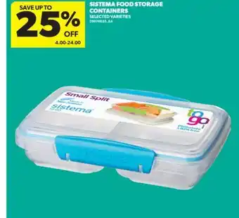 Real Canadian Superstore SISTEMA FOOD STORAGE CONTAINERS offer