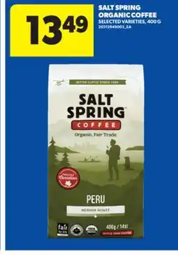 Real Canadian Superstore SALT SPRING ORGANIC COFFEE, 400 G offer