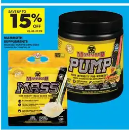 Real Canadian Superstore MAMMOTH SUPPLEMENTS offer