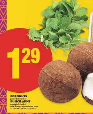 No Frills COCONUTS or BUNCH MINT offer