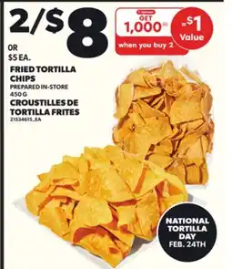 Independent Grocer FRIED TORTILLA CHIPS, 450 G offer