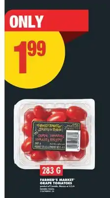 No Frills FARMER'S MARKET GRAPE TOMATOES offer