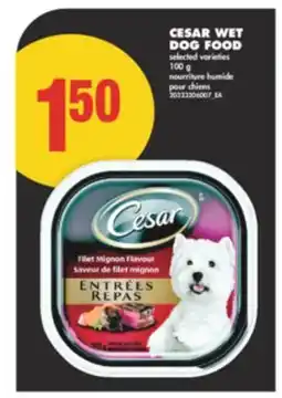 No Frills CESAR WET DOG FOOD, 100 g offer