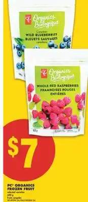 No Frills PC ORGANICS FROZEN FRUIT, 600 g offer