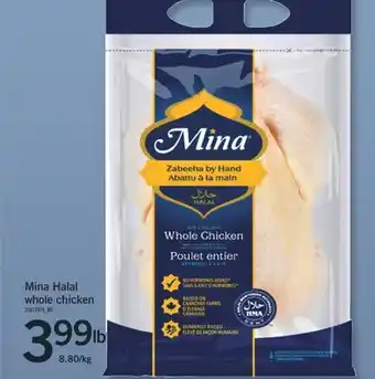 Fortinos MINA HALAL WHOLE CHICKEN offer