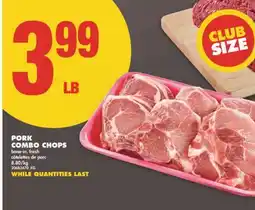 No Frills PORK COMBO CHOPS offer