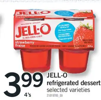 Fortinos JELL-O REFRIGERATED DESSERT 4's offer