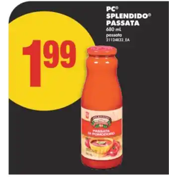 No Frills PC SPLENDIDO PASSATA, 680 mL offer