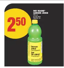 No Frills NO NAME LEMON JUICE, 946 mL offer