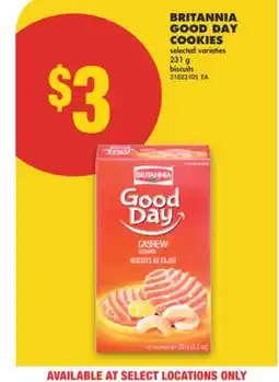 No Frills BRITANNIA GOOD DAY COOKIES, 231 g offer