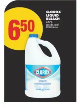 No Frills CLOROX LIQUID BLEACH, 3.57 L offer