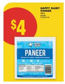 No Frills HAPPY DAIRY PANEER, 300 g offer