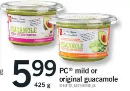 Fortinos PC MILD OR ORIGINAL GUACAMOLE offer