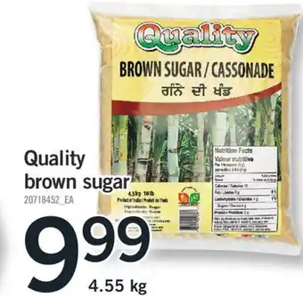 Fortinos QUALITY BROWN SUGAR 4.55 kg offer