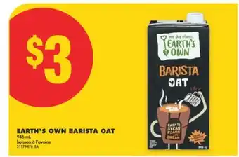 No Frills EARTH'S OWN BARISTA OAT, 946 mL offer