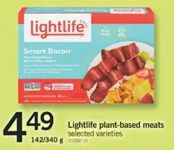 Fortinos LIGHTLIFE PLANT-BASED MEATS, 142/340 g offer