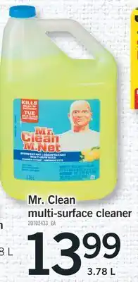 Fortinos MR. CLEAN MULTI-SURFACE CLEANER, 3.78 L offer