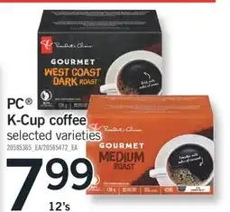 Fortinos PC K-CUP COFFEE, 12's offer