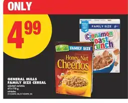 No Frills GENERAL MILLS FAMILY SIZE CEREAL, 475-778g offer