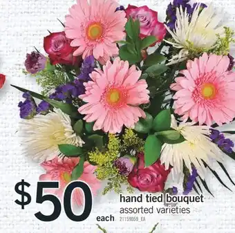 Fortinos HAND TIED BOUQUET offer