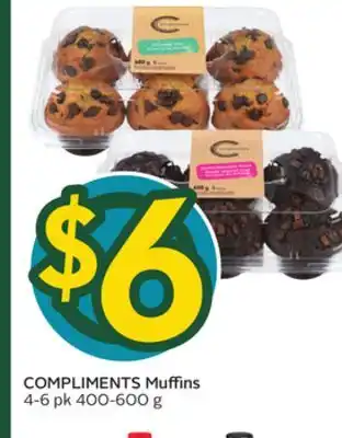 Sobeys COMPLIMENTS Muffins offer